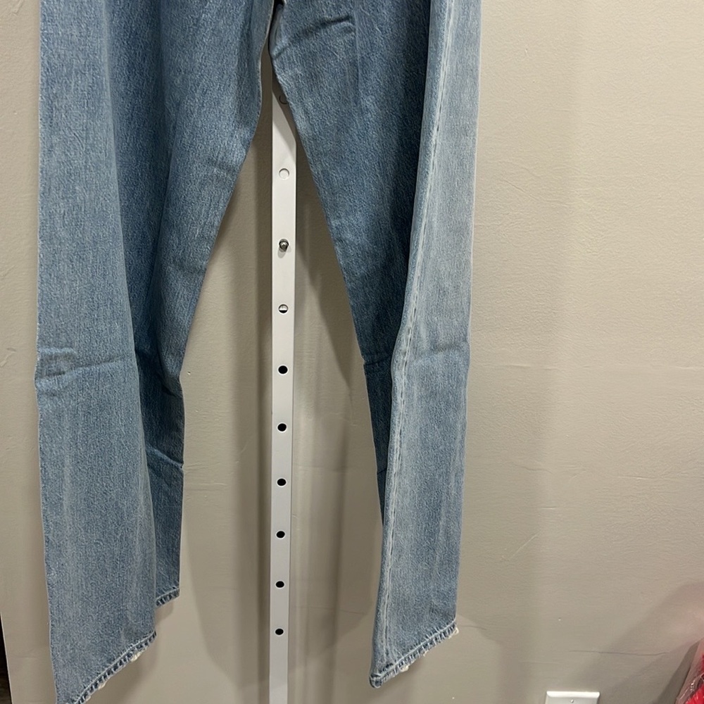GRLFRND Chloe High Rise Pleated Wide Leg Jeans in Sawtelle Size 23 - Picture 6 of 10